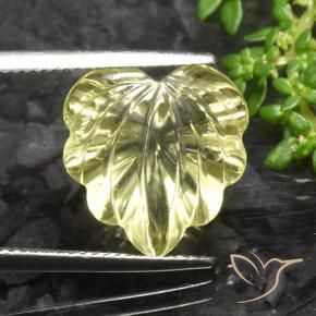 Quarzo Laguna Gialla naturale da 8.67 ct, Taglio a fiore, Trasparente