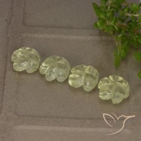Gemme di Quarzo Giallo chiaro naturale da 4.99 ct, Taglio a fiore, Trasparente