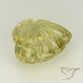 Quarzo Giallo medio naturale da 6.81 ct, Taglio a fiore, Trasparente