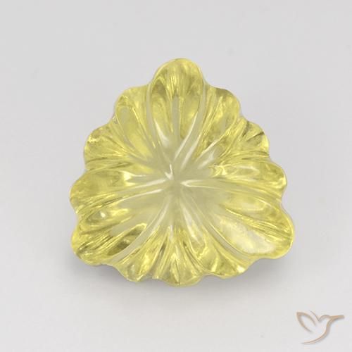 5.66ct Naturale Laguna Gialla Quarzo, Taglio trillion, Trasparente