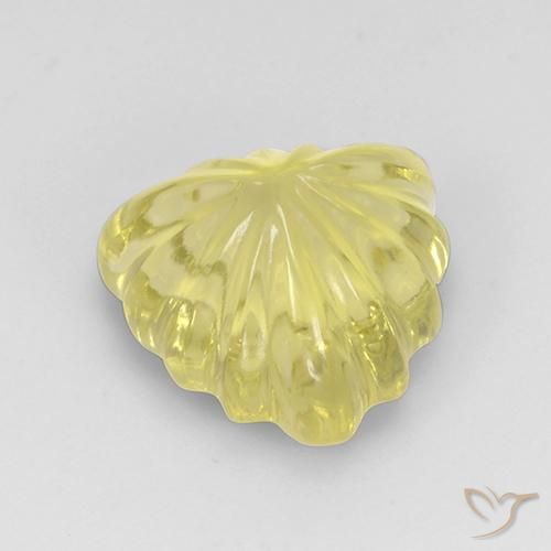 Quarzo Laguna Gialla naturale da 5.66 ct, Taglio trillion, Trasparente