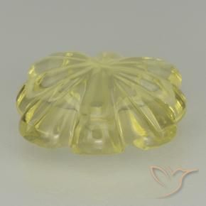 Quarzo Giallo medio naturale da 8.50 ct, Taglio a fiore, Trasparente