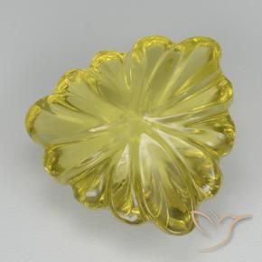 Quarzo Giallo medio-chiaro naturale da 5.70 ct, Taglio trillion, Trasparente