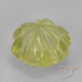 Quarzo Laguna Gialla naturale da 3.59 ct, Taglio a fiore, Trasparente