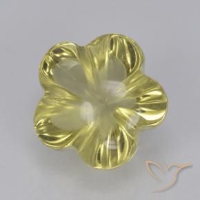 Quarzo Laguna Gialla naturale da 2.68 ct, Taglio a fiore, Trasparente