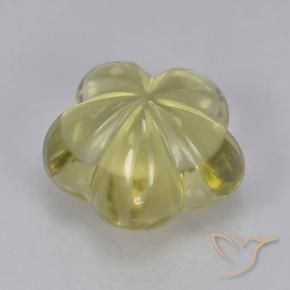 Quarzo Laguna Gialla naturale da 2.68 ct, Taglio a fiore, Trasparente