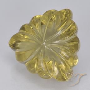 Quarzo Giallo medio-chiaro naturale da 5.97 ct, Taglio trillion, Trasparente