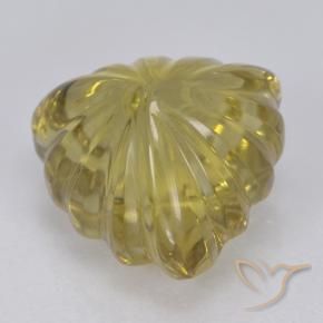 Quarzo Giallo medio-chiaro naturale da 5.97 ct, Taglio trillion, Trasparente