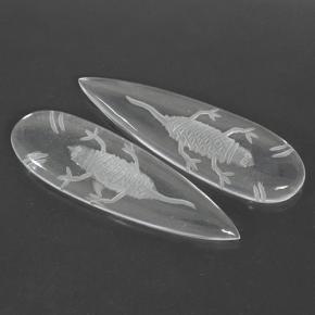 Gemme di Quarzo Bianco trasparente naturale da 29.12 ct, Forma a pera, Trasparente