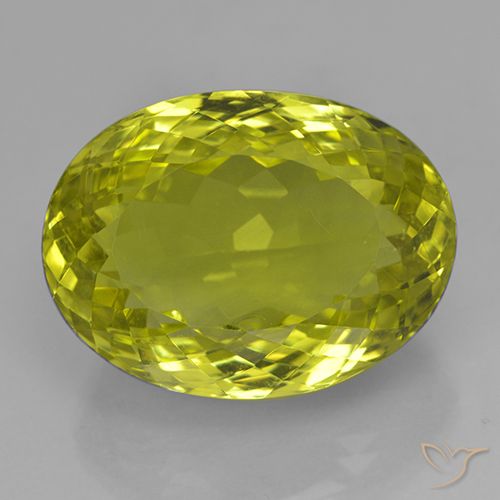 28.40ct Naturale Giallo medio Quarzo, Ovale, VVS