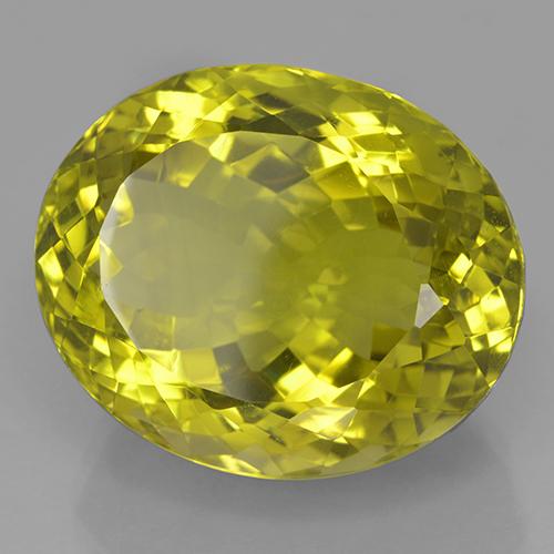 Quarzo Giallo verdastro naturale da 41.38 ct, Ovale, IF