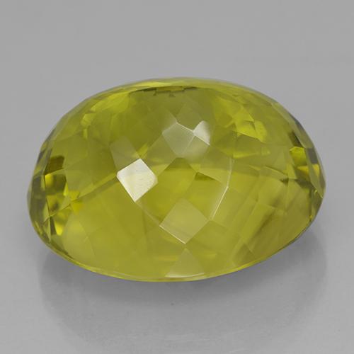Quarzo Giallo verdastro naturale da 41.38 ct, Ovale, IF