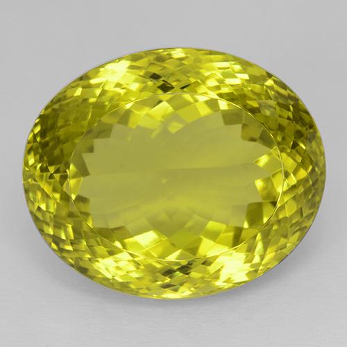 Quarzo Bombo Giallo naturale da 54.44 ct, Ovale, IF