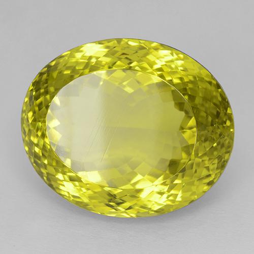 Quarzo Bombo Giallo naturale da 54.44 ct, Ovale, IF