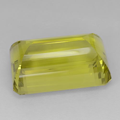 Quarzo naturale giallo da 85,92 ct, taglio smeraldo, IF