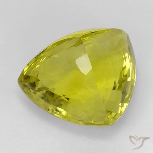 Quarzo Giallo mais naturale da 55.15 ct, Taglio trillion, VVS