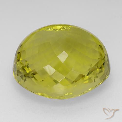 Quarzo Giallo mais naturale da 75.53 ct, Ovale, IF