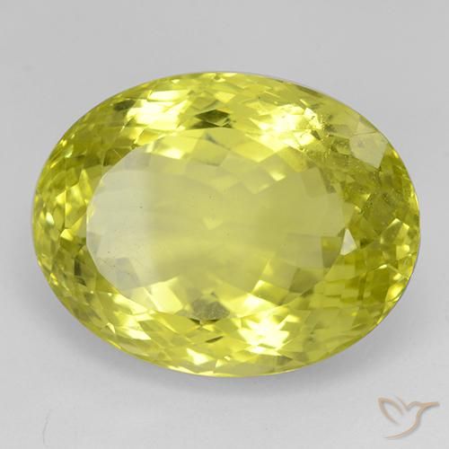 Quarzo Giallo medio naturale da 45.68 ct, Ovale, VVS-VS