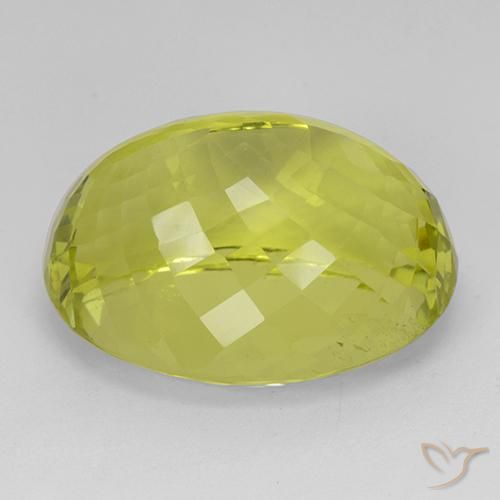 Quarzo Giallo medio naturale da 45.68 ct, Ovale, VVS-VS