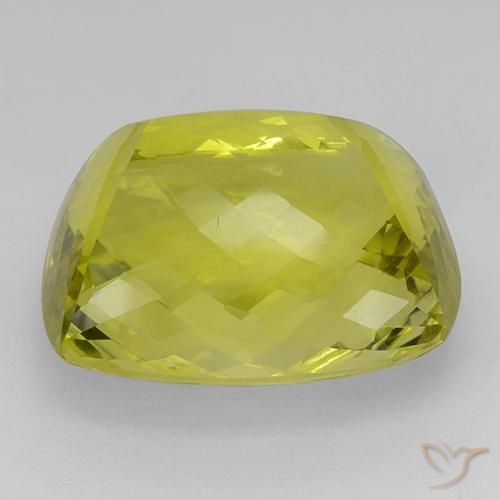 Quarzo Giallo medio naturale da 62.08 ct, Cuscino, IF