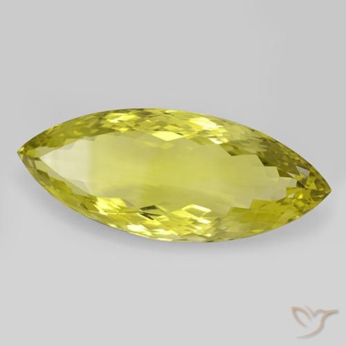 Quarzo Giallo mais naturale da 57.97 ct, Taglio marquise, IF