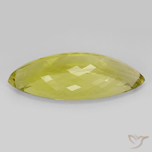 Quarzo Giallo mais naturale da 57.97 ct, Taglio marquise, IF