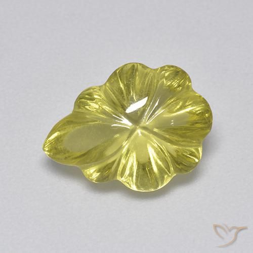 3.41ct Naturale Giallo medio Quarzo, Taglio a fantasia, Trasparente