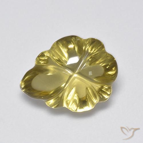 4.52ct Naturale Giallo medio Quarzo, Taglio a fantasia, Trasparente