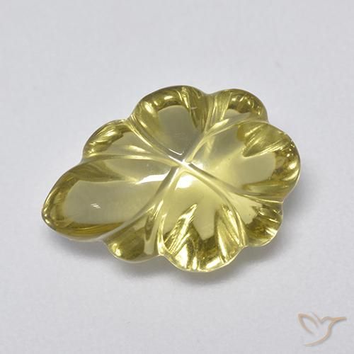 4.25ct Naturale Giallo terroso Quarzo, Taglio a fantasia, Trasparente