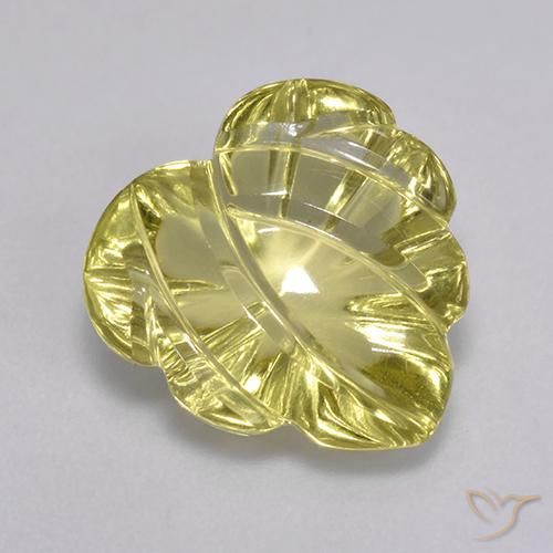 Quarzo Giallo dorato chiaro naturale da 4.87 ct, Taglio a fantasia, Trasparente