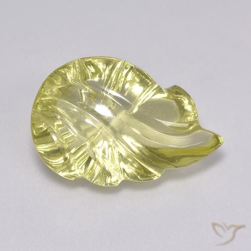 5.09ct Naturale Giallo Ananas Chiaro Quarzo, Taglio a fantasia, Trasparente