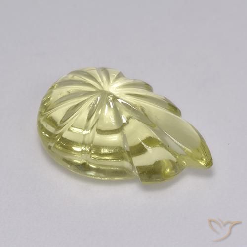 Quarzo Giallo Ananas Chiaro naturale da 5.09 ct, Taglio a fantasia, Trasparente