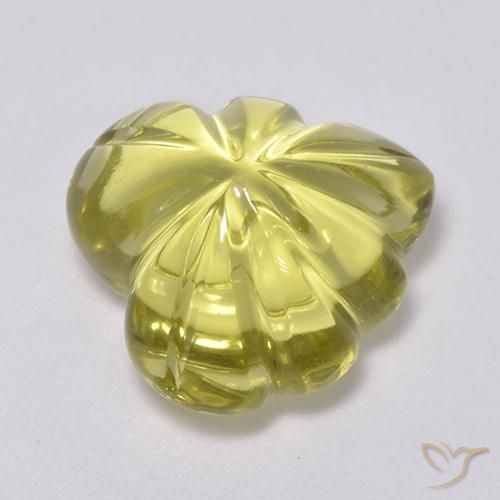 Quarzo Giallo chiaro naturale da 7.36 ct, Taglio a fantasia, Trasparente
