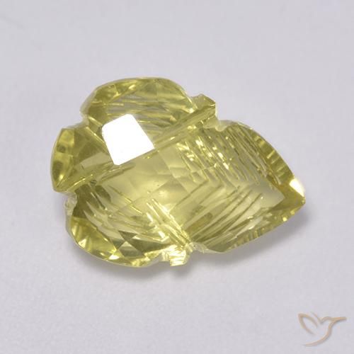 Quarzo Giallo chiaro naturale da 4.19 ct, Taglio a fantasia, Trasparente
