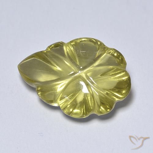 Quarzo Giallo morbido naturale da 4.34 ct, Taglio a fantasia, Trasparente