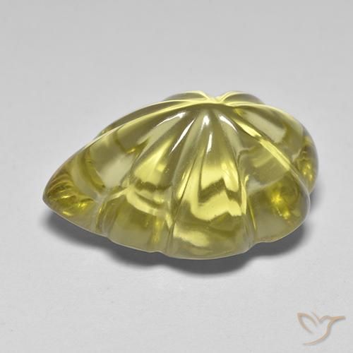 Quarzo Giallo dorato chiaro naturale da 6.98 ct, Taglio a fantasia, Trasparente