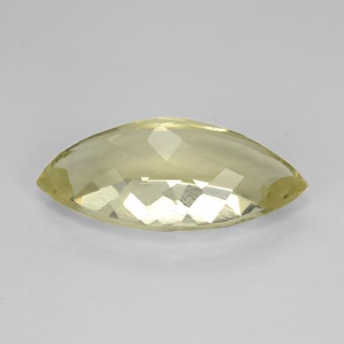 Quarzo naturale giallo da 5,31 ct, marchesa, VVS-VS
