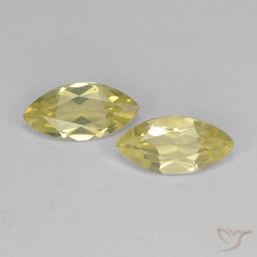 1.42ctw Naturale Giallo medio-chiaro Quarzo, Taglio marquise, VS
