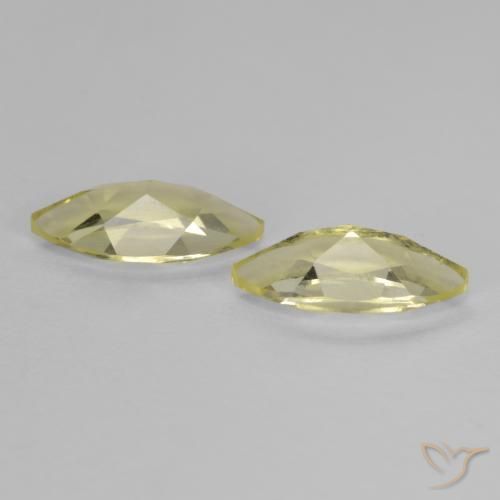 Gemme di Quarzo Laguna Gialla naturale da 1.32 ct, Taglio marquise, VS