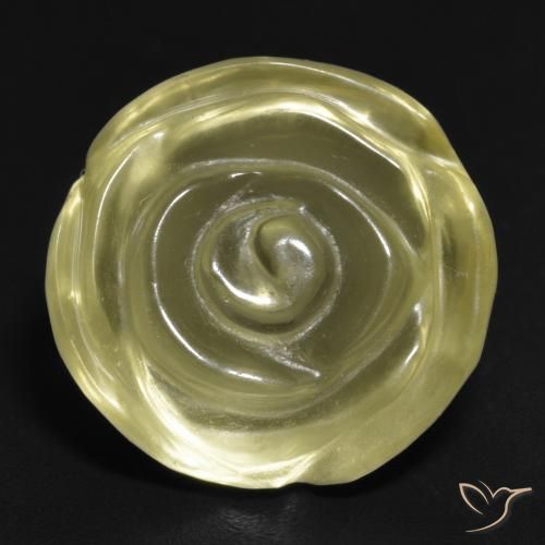 13.76ct Naturale Giallo medio Quarzo, Taglio a fiore, Trasparente