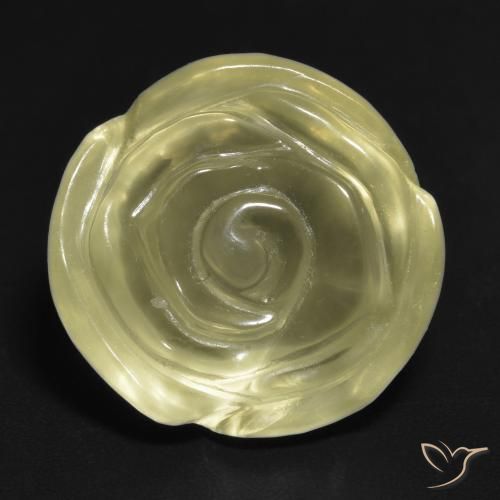 14.63ct Naturale Laguna Gialla Quarzo, Taglio a fiore, Trasparente