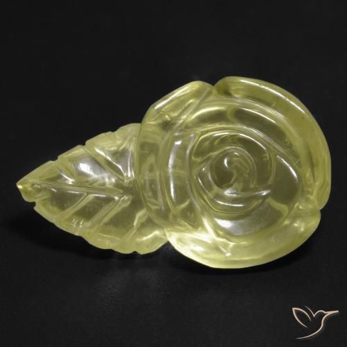 12.51ct Naturale Laguna Gialla Quarzo, Taglio a fiore, Trasparente