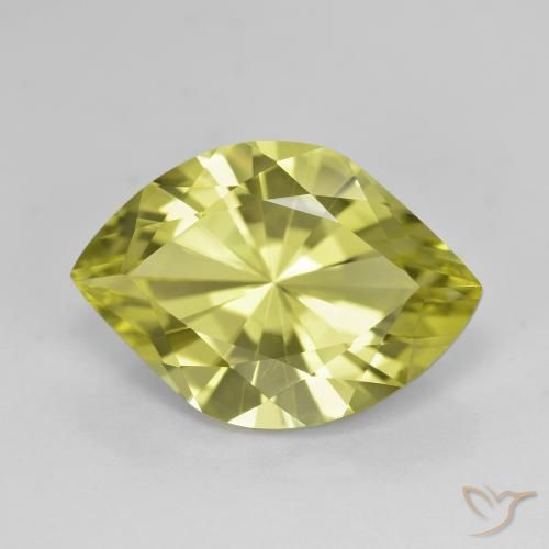 6.99ct Naturale Verde chiaro Quarzo, Taglio marquise, VVS