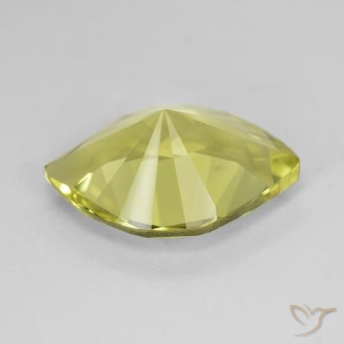 Quarzo Verde chiaro naturale da 6.99 ct, Taglio marquise, VVS