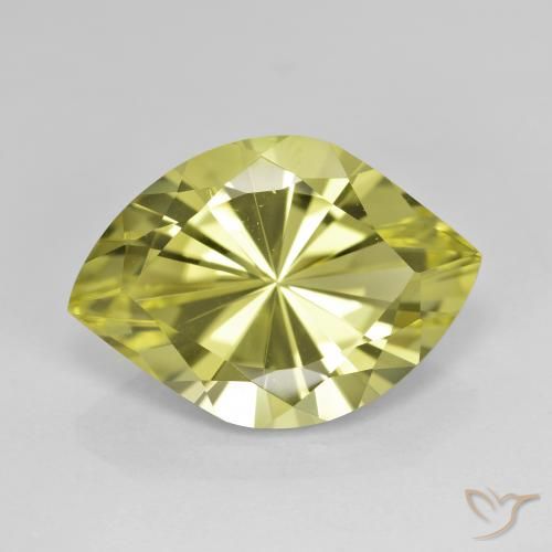 6.98ct Naturale Verde chiaro Quarzo, Taglio marquise, VVS