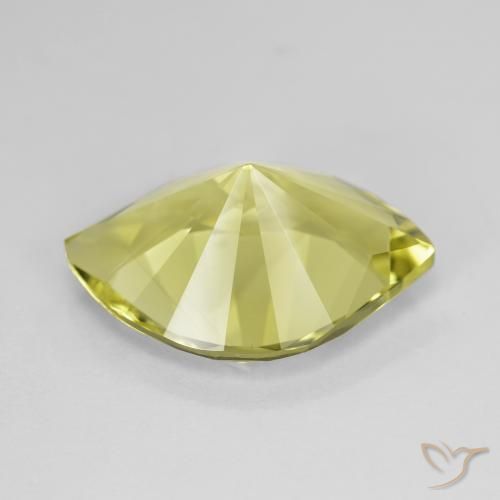 Quarzo Verde chiaro naturale da 6.98 ct, Taglio marquise, VVS