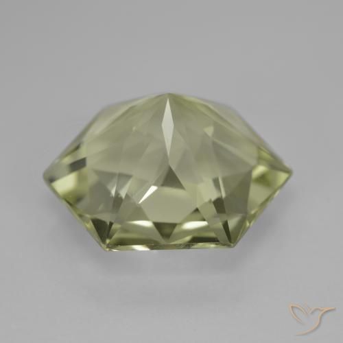 Quarzo Giallo pallido naturale da 9.38 ct, Taglio a fantasia, VVS-VS