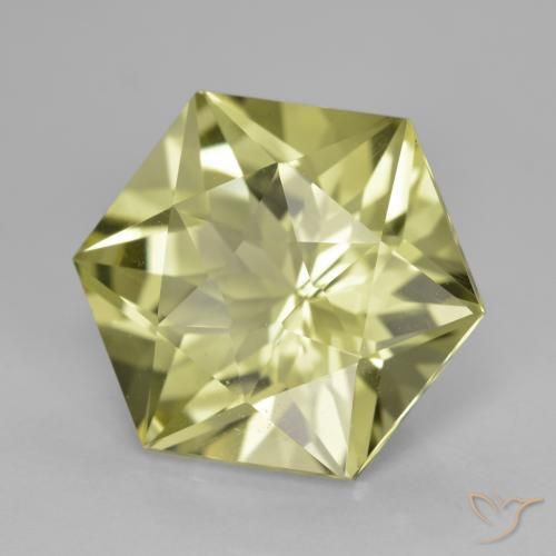 Quarzo Giallo medio naturale da 7.57 ct, Taglio a fantasia, VVS-VS