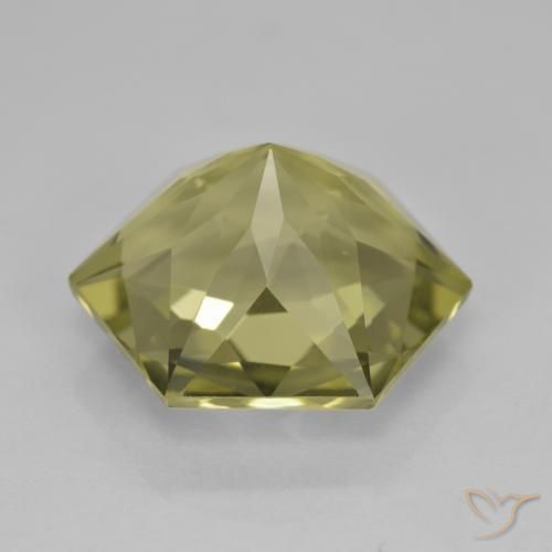 Quarzo Giallo verdastro naturale da 7.91 ct, Taglio a fantasia, VVS