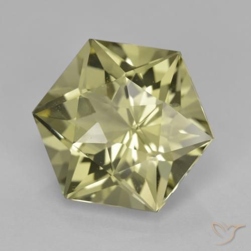 Quarzo Giallo chiaro naturale da 7.82 ct, Taglio a fantasia, VVS
